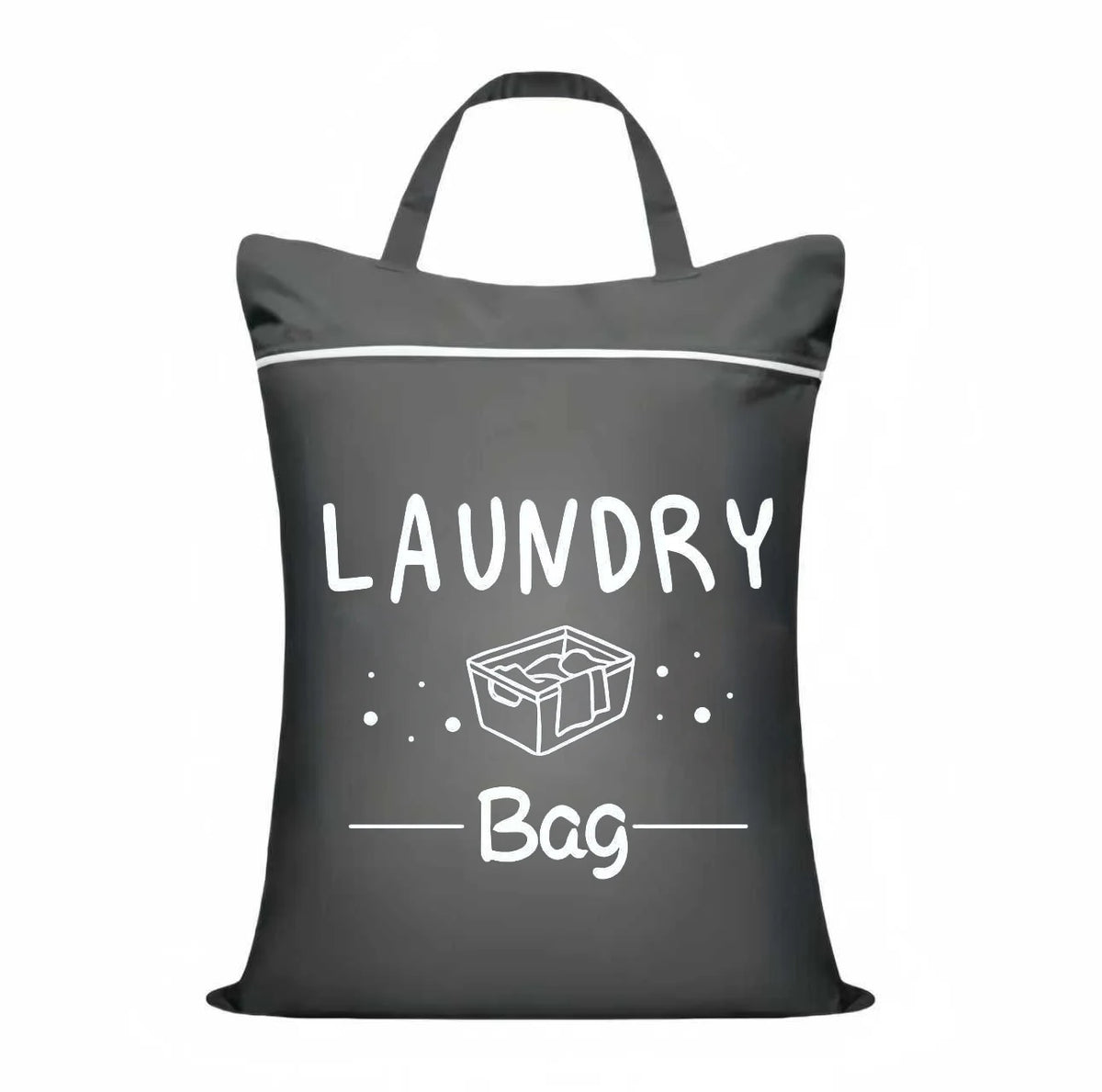 Travel Laundry Bag 48×58cm – Zippered, Washable & Foldable