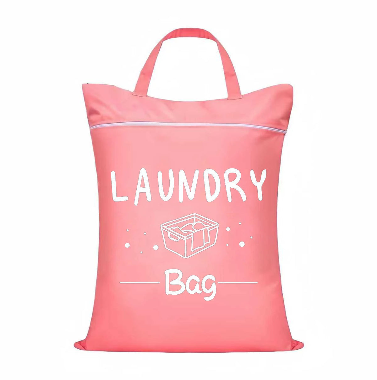 Travel Laundry Bag 48×58cm – Zippered, Washable & Foldable