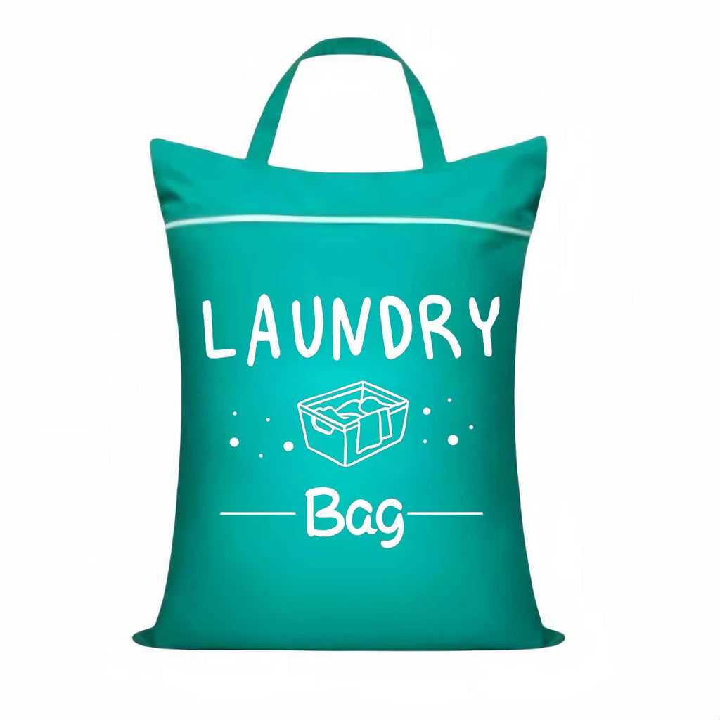 Travel Laundry Bag 48×58cm – Zippered, Washable & Foldable